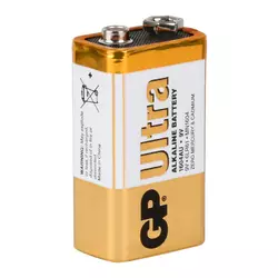 Батарейка лужна GP ULTRA ALKALINE 1604AU-S1, 9V, крона, 6LF22 10 (100шт.) х10(10шт.) х1 у вакуумному впакуванні ціна за 1шт Батарейка лужна GP ULTRA ALKALINE 1604AU-S1, 9V, крона, 6LF22 10 (100шт.) х10(10шт.) х1 у вакуумному впакуванні ціна за 1шт