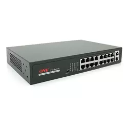 16ти портовий PoE комутатор ONV-H1016PLS 16 портів РоЕ 100 Мбіт + 2 Uplink 1000 Мбіт, до 250м, IEEE802.3af/at, загальна потужність 160Вт 16ти портовий PoE комутатор ONV-H1016PLS 16 портів РоЕ 100 Мбіт + 2 Uplink 1000 Мбіт, до 250м, IEEE802.3af/at, загальна потужність 160Вт
