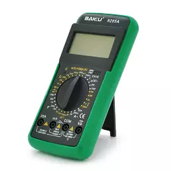 Мультиметр BAKKU BK-9205A Вимірювання: V DC, V AC, A DC, A AC, Ω, C, hFE, діод, транзистор Мультиметр BAKKU BK-9205A Вимірювання: V DC, V AC, A DC, A AC, Ω, C, hFE, діод, транзистор
