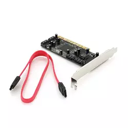 Контролер PCI=>SATA 2.0, SIL3114, 1.5Gb/s, 4 порти внутрішніх, RAID, + кабель SATA, BOX Контролер PCI=>SATA 2.0, SIL3114, 1.5Gb/s, 4 порти внутрішніх, RAID, + кабель SATA, BOX