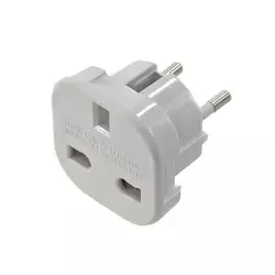 Переходник на евророзетку 9625 White, 110-250V, 10-16A, 1800W Переходник на евророзетку 9625 White, 110-250V, 10-16A, 1800W