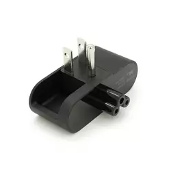 Перехідник складаний із заземленням, m-m, американка\3pin, Black, BOX Перехідник складаний із заземленням, m-m, американка\3pin, Black, BOX