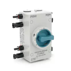 Ручний вимикач Risin, 1000V, 32A, 2St, IP66, вхід ліво-право, Grey Ручний вимикач Risin, 1000V, 32A, 2St, IP66, вхід ліво-право, Grey