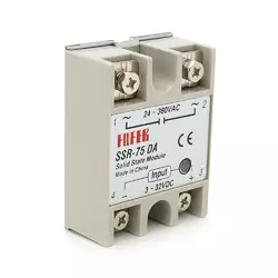 Твердотільні реле FQFER SSR-75DA 75А 24-380VAC Твердотільні реле FQFER SSR-75DA 75А 24-380VAC