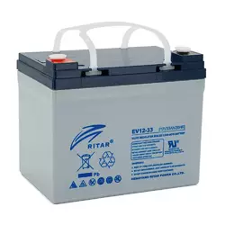 Тяговий акумулятор RITAR EV12-33,12V 33Ah, M5 (195х130х168), Q1 Тяговий акумулятор RITAR EV12-33,12V 33Ah, M5 (195х130х168), Q1
