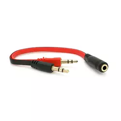 Спліттер Jack 3.5(мама) =>2*Jack 3.5(тато) для навушників та мікрофон, круглий, Пакет Спліттер Jack 3.5(мама) =>2*Jack 3.5(тато) для навушників та мікрофон, круглий, Пакет