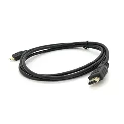 Кабель Merlion HDMI (тато) A-D micro (тато), 1.5m, чорний пакет, Q200 Кабель Merlion HDMI (тато) A-D micro (тато), 1.5m, чорний пакет, Q200