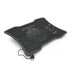 Підставка під ноутбук Pccooler N133, 10-15", 1*140mm, BLUE LED 1300±10% RPM, корпус метал+пластик, 1xUSB 2.0, Black, Box Підставка під ноутбук Pccooler N133, 10-15", 1*140mm, BLUE LED 1300±10% RPM, корпус метал+пластик, 1xUSB 2.0, Black, Box