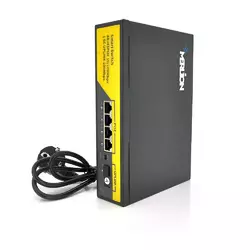 POE комутатор Merlion 4 POE 10/100 + 1Single Fiber Tx1310nm 20km + вбудований блок живлення 52V 1.38A POE комутатор Merlion 4 POE 10/100 + 1Single Fiber Tx1310nm 20km + вбудований блок живлення 52V 1.38A
