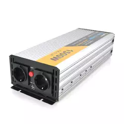 Інвертор напруги Solinved Sol-Yb24-1500M, 24V/220V, 1500W з апроксимованою синусоїдою, 2Shuko, USB, клемні дроти, Q6 Інвертор напруги Solinved Sol-Yb24-1500M, 24V/220V, 1500W з апроксимованою синусоїдою, 2Shuko, USB, клемні дроти, Q6