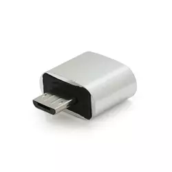 Перехідник USB2.0(AF) OTG => microUSB(M), Silver, Пакет Перехідник USB2.0(AF) OTG => microUSB(M), Silver, Пакет
