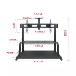 Кронштейн для TV PiPo PP- 2100A, 40 "-70" -100 ", до 65кг, без нахилу, Black, + стійки в комплекті, Box Кронштейн для TV PiPo PP- 2100A, 40 "-70" -100 ", до 65кг, без нахилу, Black, + стійки в комплекті, Box