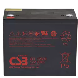 Акумуляторна батарея CSB GPL12800, 12V 80Ah (261х168х210 (220) Акумуляторна батарея CSB GPL12800, 12V 80Ah (261х168х210 (220)