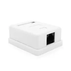 Розетка RITAR UTP 8P8C RJ45 1 порт Cat-6, накладна біла Q300 Розетка RITAR UTP 8P8C RJ45 1 порт Cat-6, накладна біла Q300
