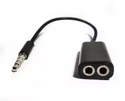 Спліттер Jack 3.5 (тато) => 2 * Jack 3.5 (мама) Stereo Black, Пакет, Q200 Спліттер Jack 3.5 (тато) => 2 * Jack 3.5 (мама) Stereo Black, Пакет, Q200