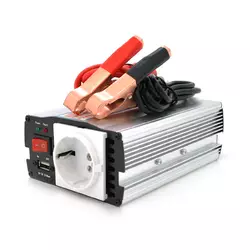 Інвертор напруги Mervesan MRV-15012 (150W), 12/220V, approximated, 1Shuko, клеми + крокодили, Box.Q20 Інвертор напруги Mervesan MRV-15012 (150W), 12/220V, approximated, 1Shuko, клеми + крокодили, Box.Q20