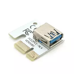 Адаптер - перехідник PCE-NL4 з PCI-e x1 на USB 3.0, VER008S, OEM Адаптер - перехідник PCE-NL4 з PCI-e x1 на USB 3.0, VER008S, OEM