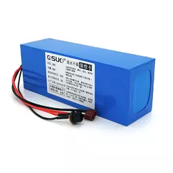 Акумуляторна батарея літієва QiSuo 36V 8A з елементами Li-ion 18650, DC: 5.5x2.1мама + роз'єм T-2HQмама Акумуляторна батарея літієва QiSuo 36V 8A з елементами Li-ion 18650, DC: 5.5x2.1мама + роз'єм T-2HQмама