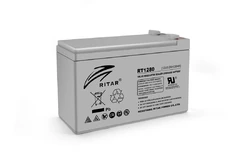 Акумуляторна батарея AGM RITAR RT1280, Gray Case, 12V 8.0Ah  ( 151 х 65 х 94 (100) ) Q10