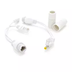 Водонепроникний POE сплиттер пасивний (пара) 802.3at (30Вт) з портами Ethernet 10 / 100Mbps, 12V, white, OEM Q50 Водонепроникний POE сплиттер пасивний (пара) 802.3at (30Вт) з портами Ethernet 10 / 100Mbps, 12V, white, OEM Q50