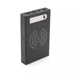 Power bank Voltronic CX5-PD-QI під 5х18650, Wireless charger, Digital display, Output: 22.5W, Micro-USB, Type-C, Lightning, ABS, PVC, Black, BOX Power bank Voltronic CX5-PD-QI під 5х18650, Wireless charger, Digital display, Output: 22.5W, Micro-USB, Type-C, Lightning, ABS, PVC, Black, BOX