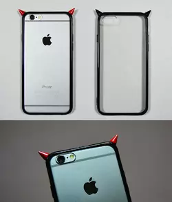 Накладка Рожки iPhone 6/6s Накладка Рожки iPhone 6/6s
