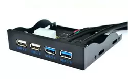 Контролер в відсік 3,5 "2xUSB3.0 + 2xUSB2,0, 4 порту, 20pin to 2 port USB 3.0 Контролер в відсік 3,5 "2xUSB3.0 + 2xUSB2,0, 4 порту, 20pin to 2 port USB 3.0