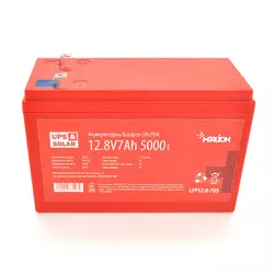 Літій-залізо-фосфатний акумулятор Merlion LiFePO4 12.8V 7AH (4S2P/BMS-10A), (151х65х97) for UPS, до 5000 циклів, Q12 Літій-залізо-фосфатний акумулятор Merlion LiFePO4 12.8V 7AH (4S2P/BMS-10A), (151х65х97) for UPS, до 5000 циклів, Q12