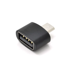 Перехідник YHL T3 USB2.0(AF) OTG => microUSB(M), Black, OEM