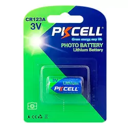 Батарейка літієва PKCELL 3V CR123A Lithium Manganese Battery ціна за блістер, Q8/96 Батарейка літієва PKCELL 3V CR123A Lithium Manganese Battery ціна за блістер, Q8/96