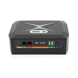 ДБЖ UPS-45W DCP-45W-17 для роутерів/комутаторів/PON/POE-430(15-24V), 5/9/12V, 17600мAh(8*2200MAh), USB 3.0, Black, BOX ДБЖ UPS-45W DCP-45W-17 для роутерів/комутаторів/PON/POE-430(15-24V), 5/9/12V, 17600мAh(8*2200MAh), USB 3.0, Black, BOX