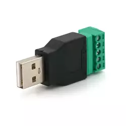 Роз'єм для підключення USB (5 контактів) з клемами під кабель Q100 Роз'єм для підключення USB (5 контактів) з клемами під кабель Q100