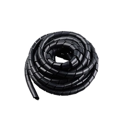 Спіральний кабельний організатор діаметр, 20mm, довжина 3m, Black