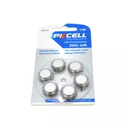 Батарейка повітряно цинкова PKCELL 1.4V ZA675, 6 штук у блістері, ціна за блістер, Q Батарейка повітряно цинкова PKCELL 1.4V ZA675, 6 штук у блістері, ціна за блістер, Q