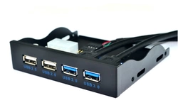 Контролер в відсік 3,5 "2xUSB3.0 + 2xUSB2,0, 4 порту, 20pin to 2 port USB 3.0