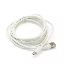 Кабель USB 2.0 (AM/Miсro 5 pin) 2,0м, білий, Пакет Кабель USB 2.0 (AM/Miсro 5 pin) 2,0м, білий, Пакет