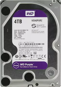 Жорсткий диск Western Digital Purple 4TB 64MB 5400rpm WD43PURZ 6Gb/s
