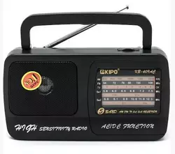 Радіоприймач KIPO KB-408, FM радіо, AUX, корпус пластмас, Black, BOX Радіоприймач KIPO KB-408, FM радіо, AUX, корпус пластмас, Black, BOX