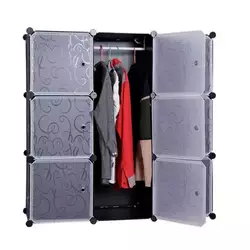 Шафа пластикова Storage Cabinet MP-39-61, 110x110x37 см, Black, Box Шафа пластикова Storage Cabinet MP-39-61, 110x110x37 см, Black, Box