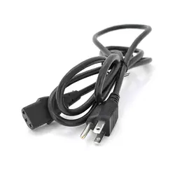 Кабель живлення USA 1.2m, 0.5mm, PC-184/2 B-C13 3 pin із заземленням (американський роз'єм), Black, OEM Q25 Кабель живлення USA 1.2m, 0.5mm, PC-184/2 B-C13 3 pin із заземленням (американський роз'єм), Black, OEM Q25