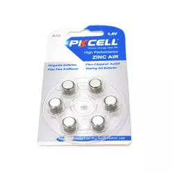 Батарейка повітряно цинкова PKCELL 1.4V ZA312, 6 штук у блістері, ціна за блістер, Q Батарейка повітряно цинкова PKCELL 1.4V ZA312, 6 штук у блістері, ціна за блістер, Q