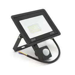 Прожектор LED з датчиком руху Ritar ZB-PGGY-30W, 30W, SMD2835, IP65, 2400Lm, 6500K (100%), Ra>70, 141*126*40mm, Black Прожектор LED з датчиком руху Ritar ZB-PGGY-30W, 30W, SMD2835, IP65, 2400Lm, 6500K (100%), Ra>70, 141*126*40mm, Black