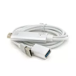 Конвертер MHL USB (мама) + USB (тато) => HDMI(тато) 1м, Black, 4K/2K, BOX Конвертер MHL USB (мама) + USB (тато) => HDMI(тато) 1м, Black, 4K/2K, BOX