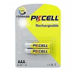 Акумулятор PKCELL 1.2V AAA 1200mAh NiMH Rechargeable Battery, 2 штуки у блістері ціна за блістер, Q12 Акумулятор PKCELL 1.2V AAA 1200mAh NiMH Rechargeable Battery, 2 штуки у блістері ціна за блістер, Q12