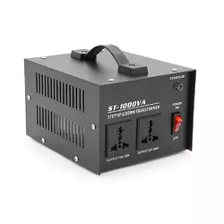 Перетворювач напруги MSKJ ST-1000VA Трансформаторний Input 220 V/Output 110 V, + 2 універсальні розетки Перетворювач напруги MSKJ ST-1000VA Трансформаторний Input 220 V/Output 110 V, + 2 універсальні розетки