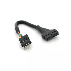 Перехідник USB 3.0 => USB 2.0 для материнської плати, 20pin (мама) to 8 pin (тато) Перехідник USB 3.0 => USB 2.0 для материнської плати, 20pin (мама) to 8 pin (тато)