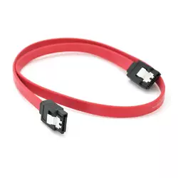 Кабель інтерфейсний VEGGIEG ST301 SATA3.0, 0.5м, прямі роз'єми із засувкою, червоний Кабель інтерфейсний VEGGIEG ST301 SATA3.0, 0.5м, прямі роз'єми із засувкою, червоний