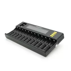 ЗУ універсальне Liitokala Lii-S12, 12+2 каналів, Ni-Mh/Li-ion/LiFePo4/крона, 220V/12V, LED+LCD, Box ЗУ універсальне Liitokala Lii-S12, 12+2 каналів, Ni-Mh/Li-ion/LiFePo4/крона, 220V/12V, LED+LCD, Box