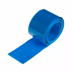 Термоплівка PVC для складання акб LiFePO4, синя, ширина 50мм, (1 метр - 0,014Кг), ціна за метр Термоплівка PVC для складання акб LiFePO4, синя, ширина 50мм, (1 метр - 0,014Кг), ціна за метр