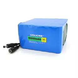Акумуляторна батарея літієва QiSuo 24V 18A з елементами Li-ion 18650, DC5.5x2.1, (120x110x67mm) Акумуляторна батарея літієва QiSuo 24V 18A з елементами Li-ion 18650, DC5.5x2.1, (120x110x67mm)